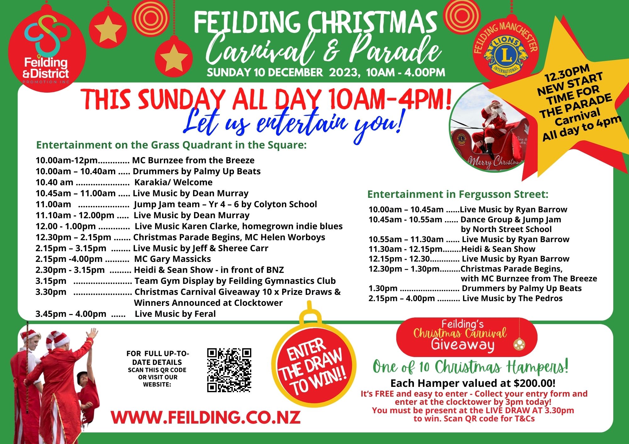Feilding Christmas Carnival Programme 2023